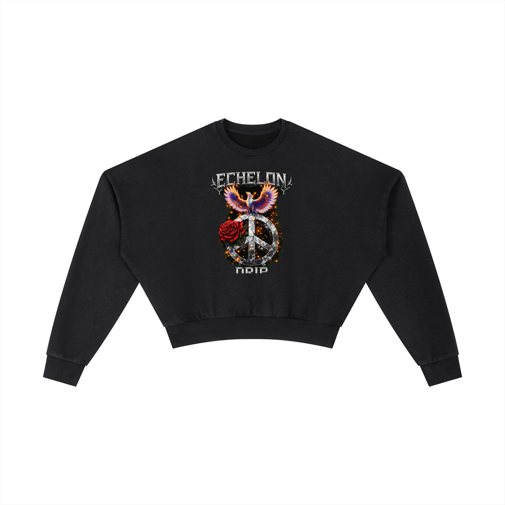 Vintage Washed Cropped Sweatshirt