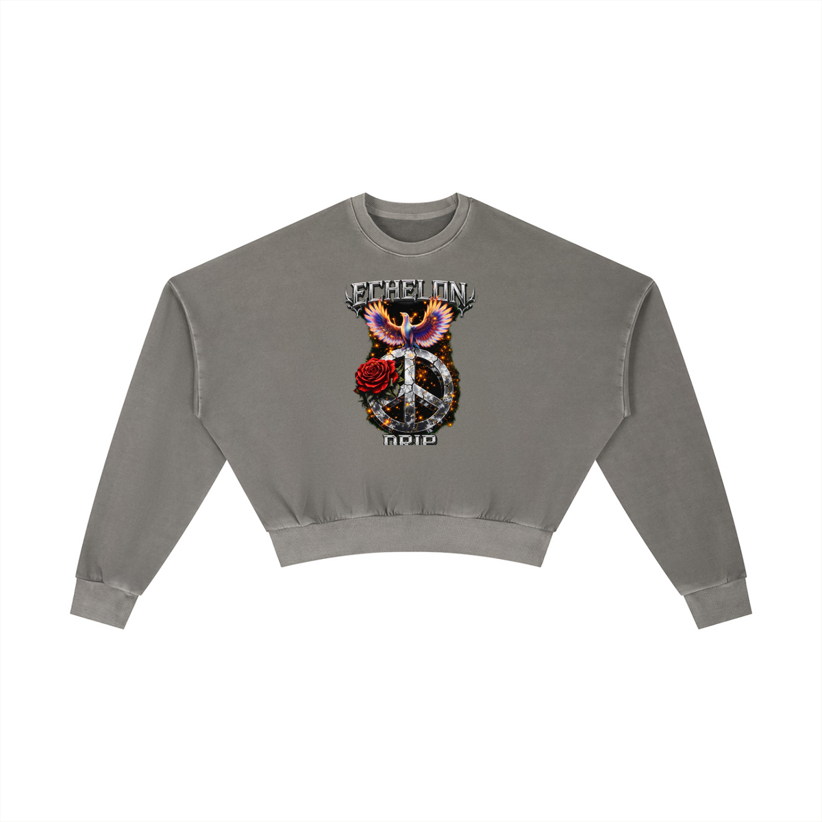 Vintage Washed Cropped Sweatshirt