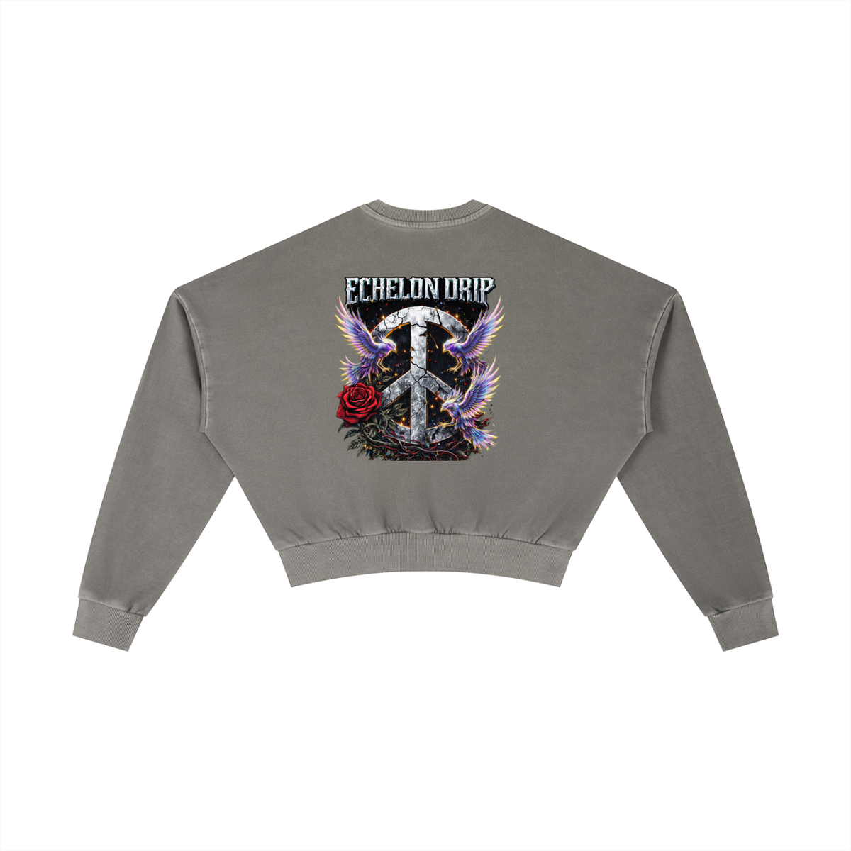 Vintage Washed Cropped Sweatshirt