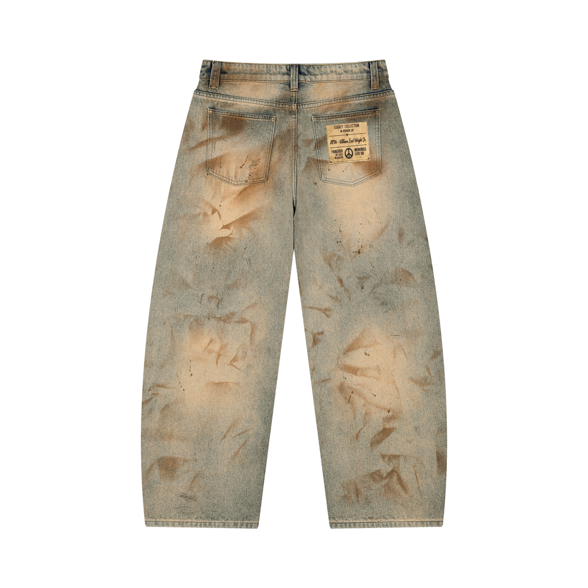 Echelon Men’s Vintage Wash Barrel Leg Jeans