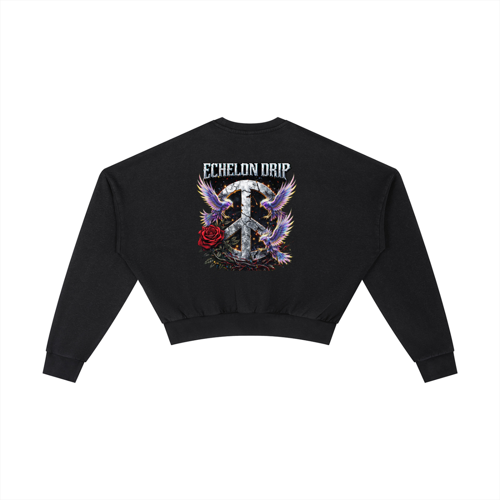 Vintage Washed Cropped Sweatshirt