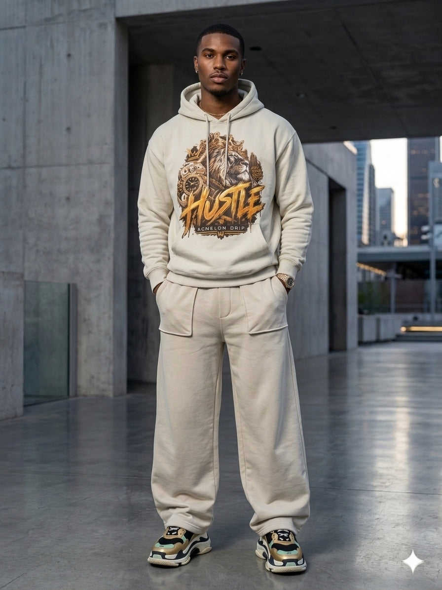 Mint Hustle King Heavyweight Mens Hoodie