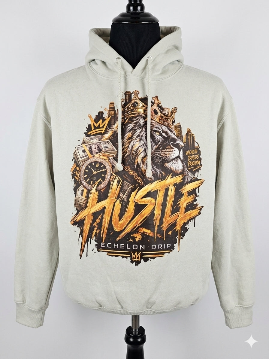 Mint Hustle King Heavyweight Mens Hoodie